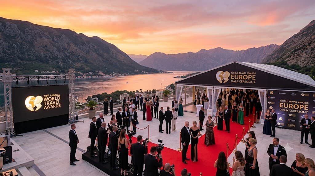 Stage at the 2026 World Travel Awards Europe Gala Ceremony in Kotor, Montenegro